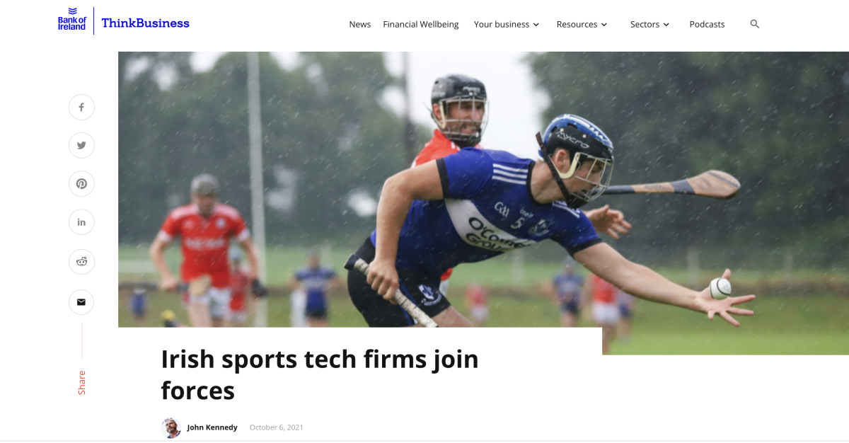 Irish sports tech firms join forces