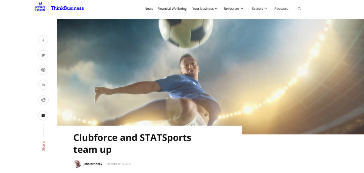 Clubforce and STATSports team up