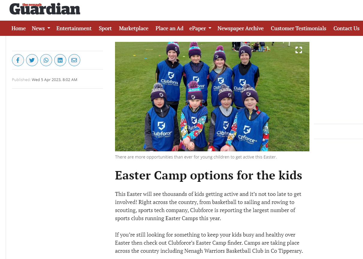 Easter Camp options for the kids