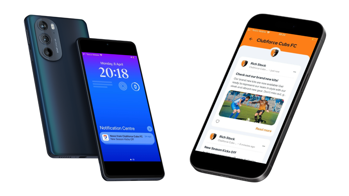 Clubforce Connect mobile pp News feed and push notifications